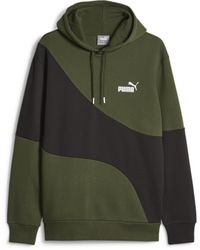 PUMA - Felpa con cappuccio POWER Cat da - Lyst
