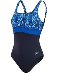 Speedo - Shaping Contoureclipse Printed 1 Piece Swimsuit - Lyst