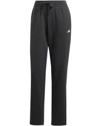 adidas - Essentials Small Logo Feel Cozy Open Hem Pant - Lyst