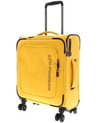 Mandarina Duck - Eco Coated Cabin Trolley S Duck Yellow - Lyst