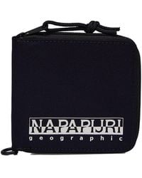 Napapijri - Geographic Zip Around Canvas Wallet - Lyst
