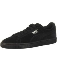 PUMA Erwachsene Suede-classic+ Low-Top - Schwarz