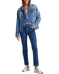Pepe Jeans - Straight High Waist Pl204592 Jeans - Lyst