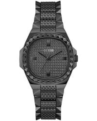 Guess - Quartz Analog Watch With Stainless Steel Strap Gw0601l2 - Lyst