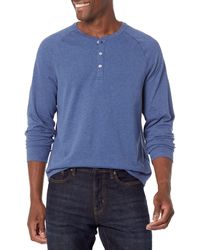 Amazon Essentials - Regular-fit Long-sleeve Baseball Henley Shirt Chemise - Lyst