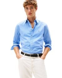 Tommy Hilfiger - Flex Poplin Micro Gingham Shirt Mw0mw40457 L/s Shirt - Lyst