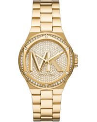 Michael Kors - Watches Lennox Quartz Watch with Stainless Steel Strap - Lyst