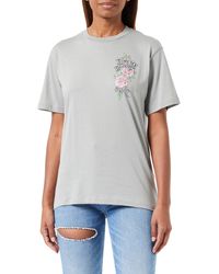 Replay - T-Shirt Kurzarm Baumwolle Rose Label - Lyst