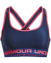 Under Armour - Crossback Medium Support Sports Bra - Lyst