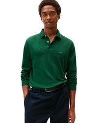 Tommy Hilfiger - Long Sleeve Polo Shirts In Regular Fit With Stretch And Organic Pique Cotton - Lyst