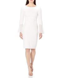 Calvin Klein - Sheath Chiffon Bell Sleeves – 's Casual - Lyst