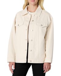 Amazon Essentials - Rigid Denim Oversized-fit Trucker Jacket - Lyst