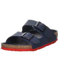 Birkenstock - Arizona Bs Oiled Leather Blue Sandals 4.5 Uk - Lyst