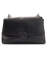 HUGO - S Jodie Shoulder Bag Faux-leather Shoulder Bag With Logo Closure - Lyst