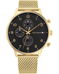 Tommy Hilfiger - Multifunction Stainless Steel And Mesh Bracelet Watch - Lyst