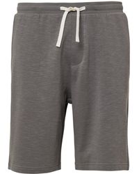S.oliver - Detroit: Sweat-Bermuda mit Flammgarnstruktur im Relaxed Fit grau meliert M - Lyst