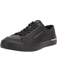 Tommy Hilfiger - Corporate Vulc Leather Vulcanized Sneaker - Lyst