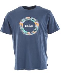 Rip Curl - S Cotton Ss T-shirt ~ Fill Me Up Navy Blue - Lyst