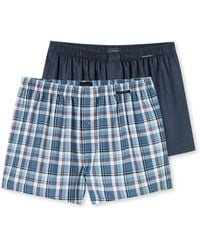 Schiesser - 2 Pack Boxershorts Baumwolle Jersey weich Multipack - Jerseyboxer, Sortiert 7_182427, 4 - Lyst