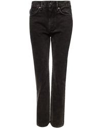 Superdry High Rise Straight Jeans - Blauw