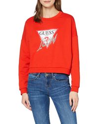 guess red jumper