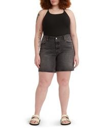 Levi's - Plus Size 501 90s Shorts Denim Shorts Black Worn In - Lyst