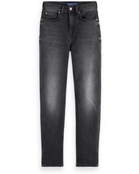 Scotch & Soda - Core The Sky Straight Jeans-black Night - Lyst