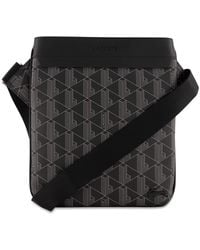 Lacoste - Shoulder Strap Bag The Blend Monogram Noir Gris - Lyst