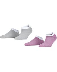 Esprit - Fine Stripe 2-Pack Nachhaltige Biologische Baumwolle kurz Gemustert 2 Paar Sneakersocken - Lyst