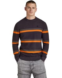G-Star RAW - Stripe Knitted Pullover - Lyst
