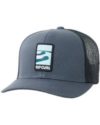 Rip Curl - Adult's Custom Curve Trucker Baseball Cap Washed Black - Lyst