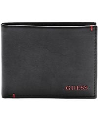 Guess - Leather Bifold Wallet - Lyst
