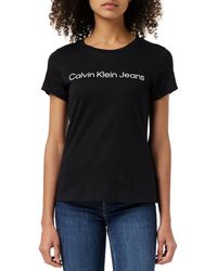 Calvin Klein - S/s T-shirts Ck Black - Lyst