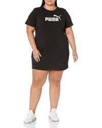 PUMA - Plus Size Essentials Slim Tee Dress - Lyst