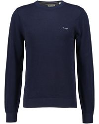 GANT - Cotton Pique C-neck Pullover Sweater - Lyst