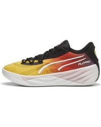 PUMA - Basketball Shoes All-pro Nitro Showtime Yellow Sizzle-purple Glimmer 43 - Lyst