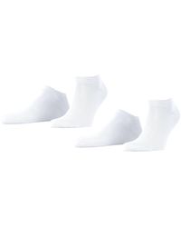 Esprit - Basic Uni 2-Pack socquettes homme coton biologique durable blanc noir plus de couleurs chaussettes basses courtes fines été sans - Lyst