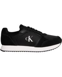 Calvin Klein - Jeans Runner Laceup Sok Mg Nylon Mix Yw0yw01644 Low Top - Lyst