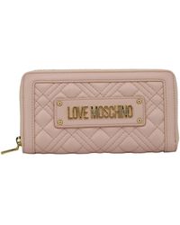 Love Moschino - Wallet Pu Cipria - Lyst