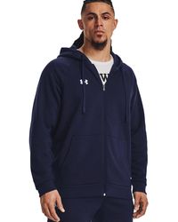 Under Armour - Ua Rival Cotton Fz Hoodie - Lyst