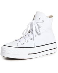 Converse - Sneaker 'chuck taylor all star lift hi leather' - Lyst