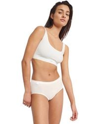 Sloggi - Basic+ Midi 3 Pack Briefs White/navy/grey Grey M - 12 - Lyst