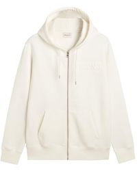 GANT - Embossed Full-Zip Hoodie Sweatshirt - Lyst