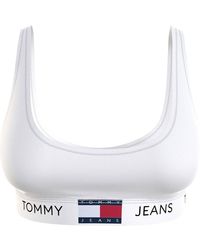 Tommy Hilfiger - Tommy Jeans Mujer Sujetador bralette Unlined tejido elástico - Lyst