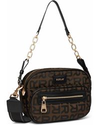 Replay - Women's Handbag With Logo Print - Lyst