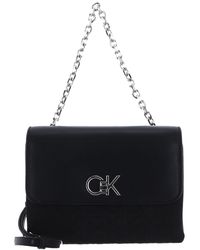 Calvin Klein - Re-Lock Double Gusett Bag_JCQ Black Jacquard Mono - Lyst