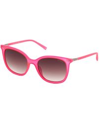 Guess - Occhiali da Sole GU3060 Dark Pink/Brown Pink Shaded 55/19/145 donna - Lyst