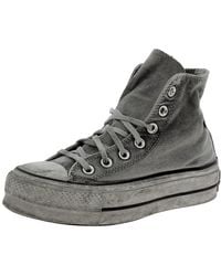 Converse - Chaussures pour Femmes Baskets Hautes avec Plateforme 566565C CTAS Lift Hi Taille 36.5 Gris - Lyst