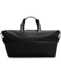 HUGO - Logo-lettering Holdall With Branded Webbing And Zip Closure - Lyst