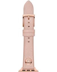 Michael Kors - 38 Mm/40 Mm/41 Mm Logo Charm Band For Apple Watch(R) Watches, Leather/Stainless Steel - Lyst